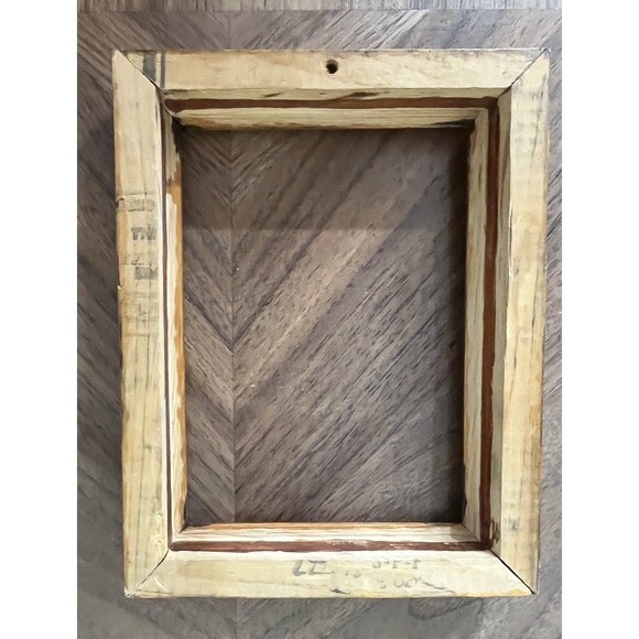 Handmade Vintage Spruce Pine 6.75x8.75in Picture FRAME ONLY 5X7" Photo Boho - Picture 4 of 8